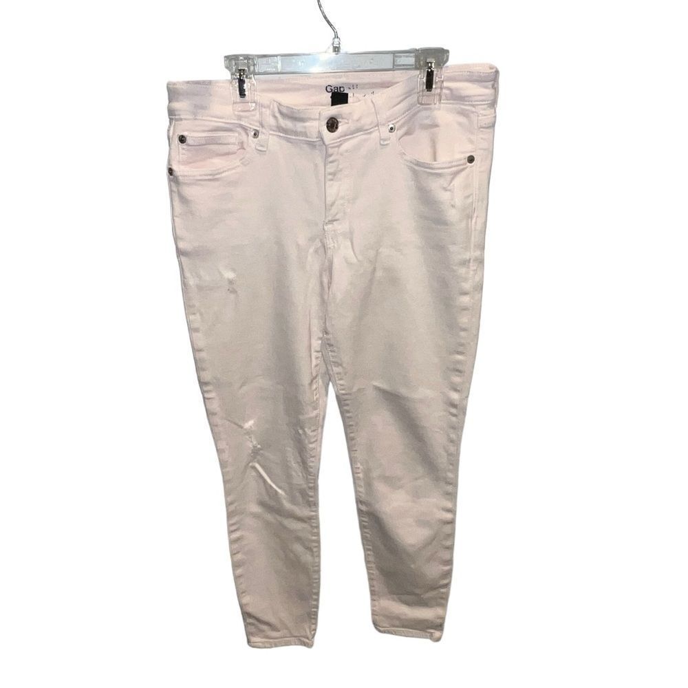 ‎Gap blush pink distressed jeggings size 6